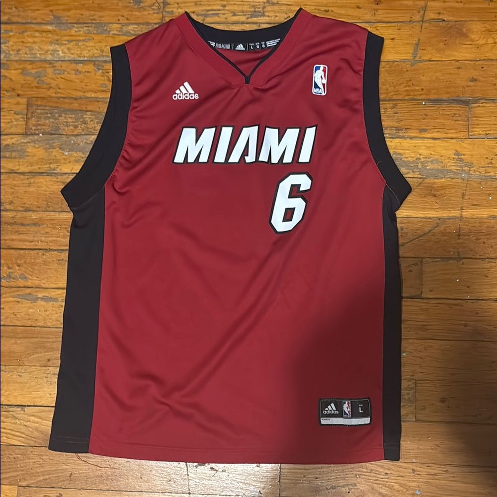 Adidas Miami Basketball Jersey Red